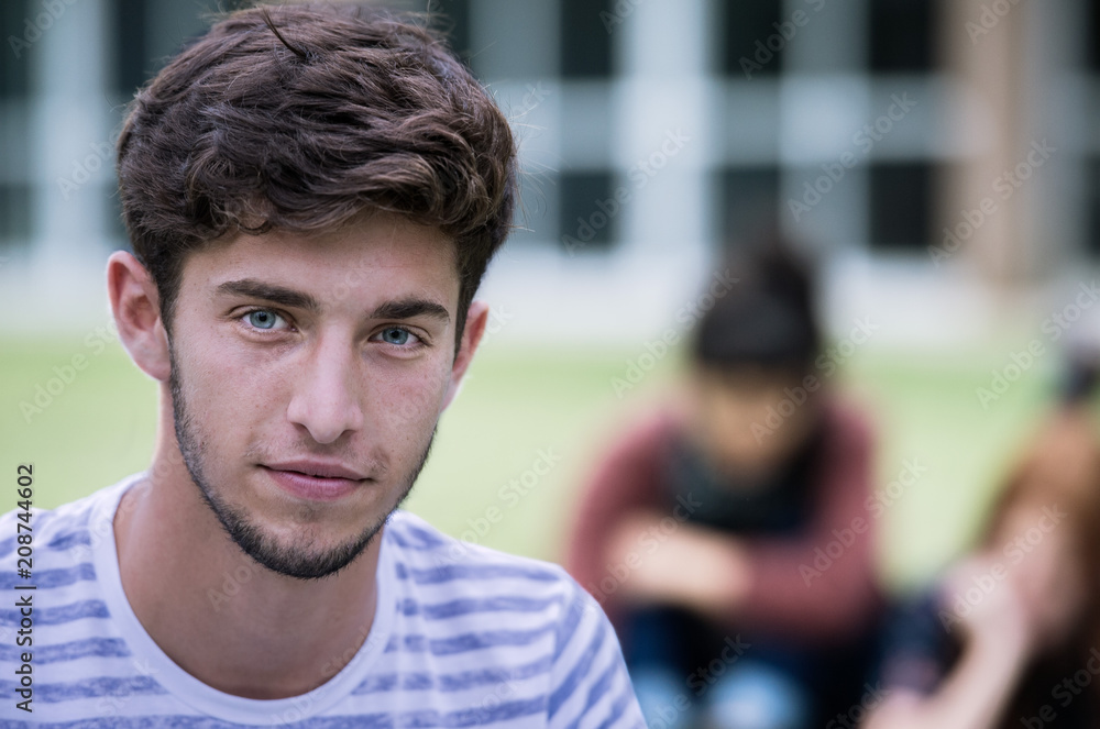 Young man outdoors, portrait Young man outdoors, portrait