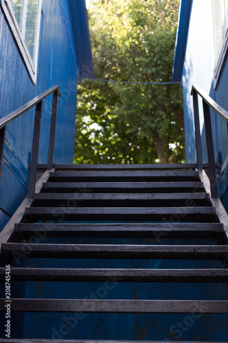  staircase on measure between houses