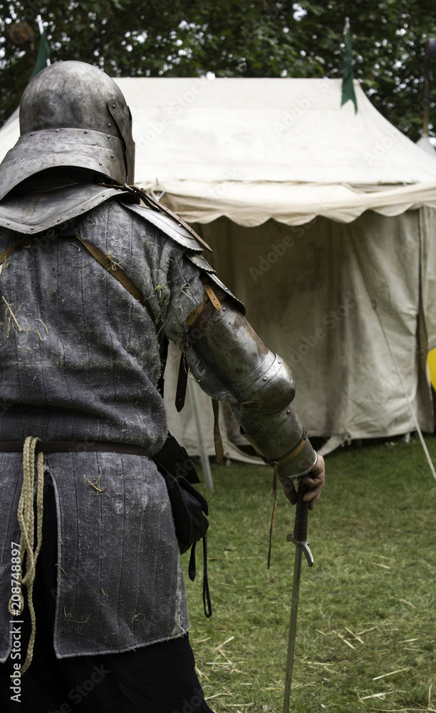 Medieval armor helmet