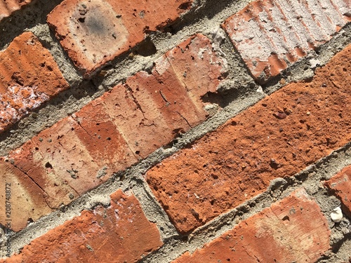 Brick wall  masonry  old brick abstract texture background