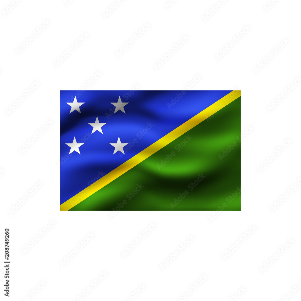 Flag of Solomon Islands. Flag of Solomon Islands.