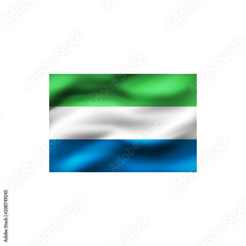 Flag of Sierra Leone.