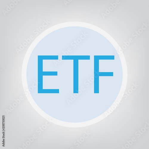 ETF (exchange-traded fund)- vector illustration