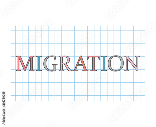 migration concept- vector illustration