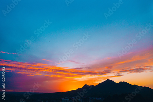 Sunset mount Beshtau