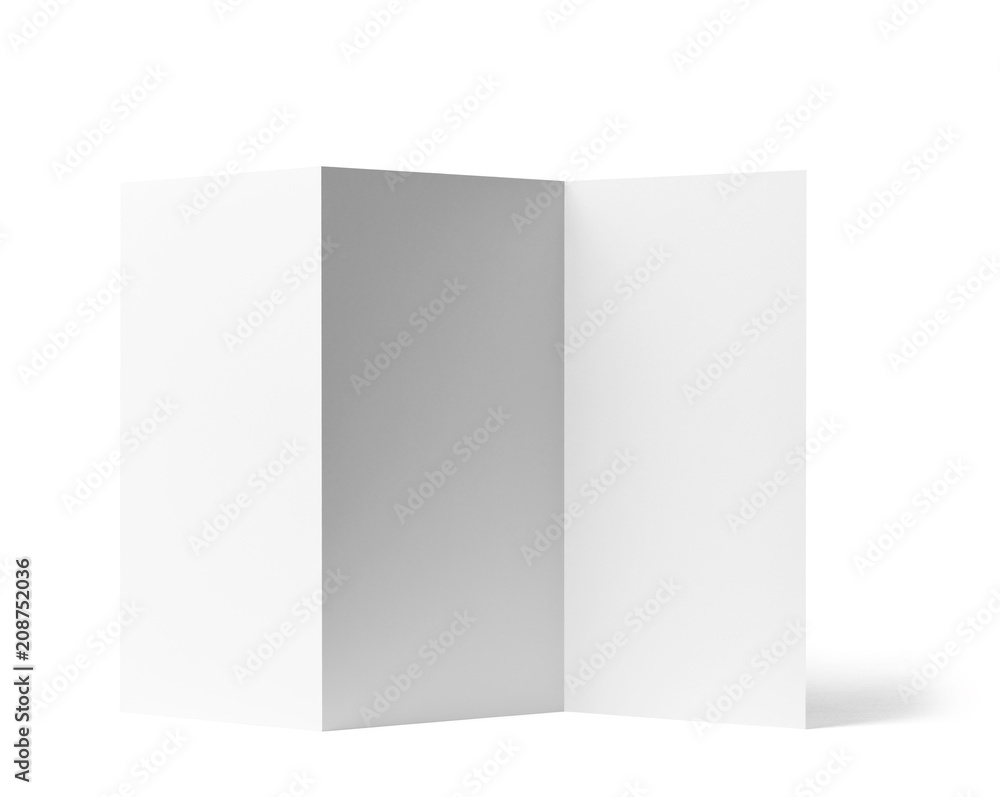 folded leaflet white blank paper template book folded leaflet white blank paper template book