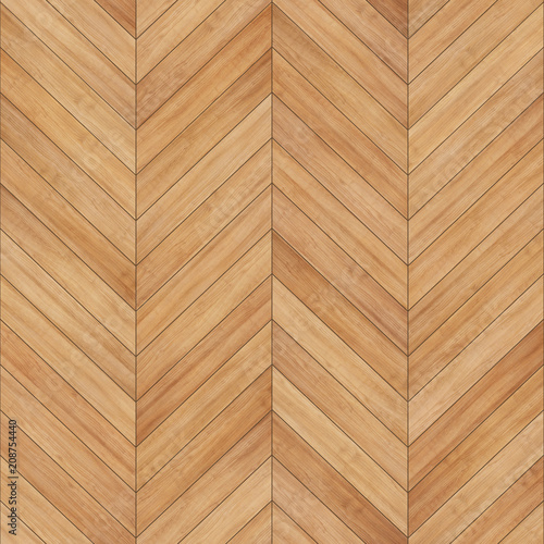 Seamless wood parquet texture chevron light brown 