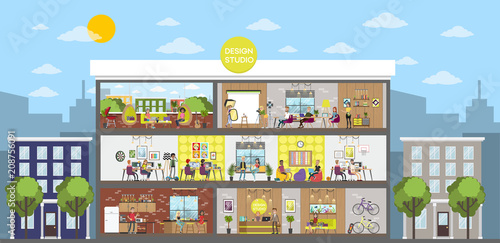 Design studio building.