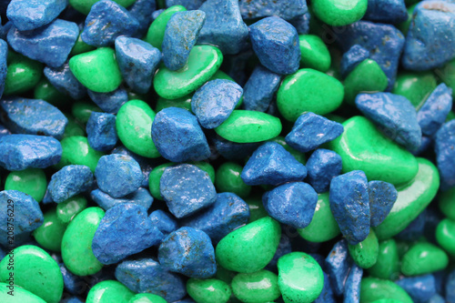  green and blue decorative stones for background