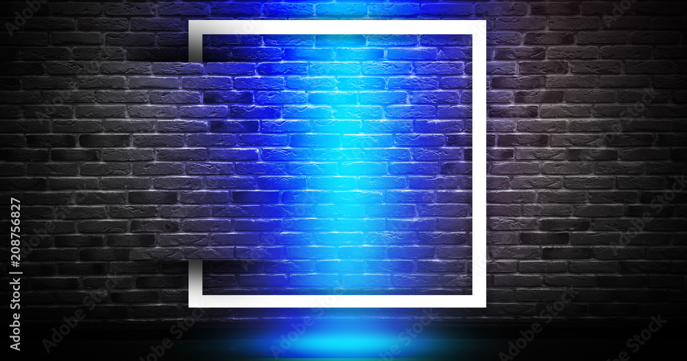 Free Vector | Brick wall with spot lights wallpaper