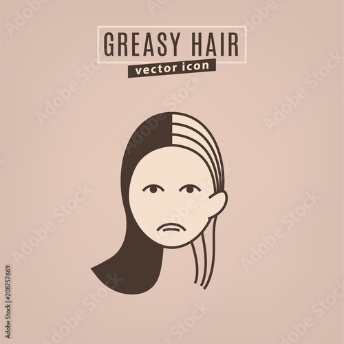 Hair problem icon