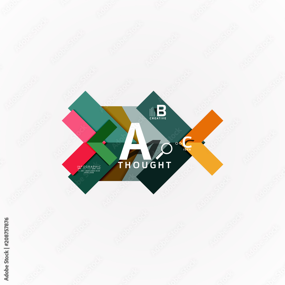Geometric design abstract option infographics Geometric design abstract option infographics