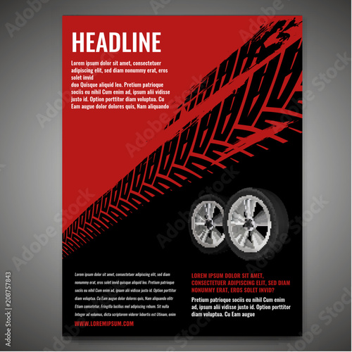 Grunge Tire Poster
