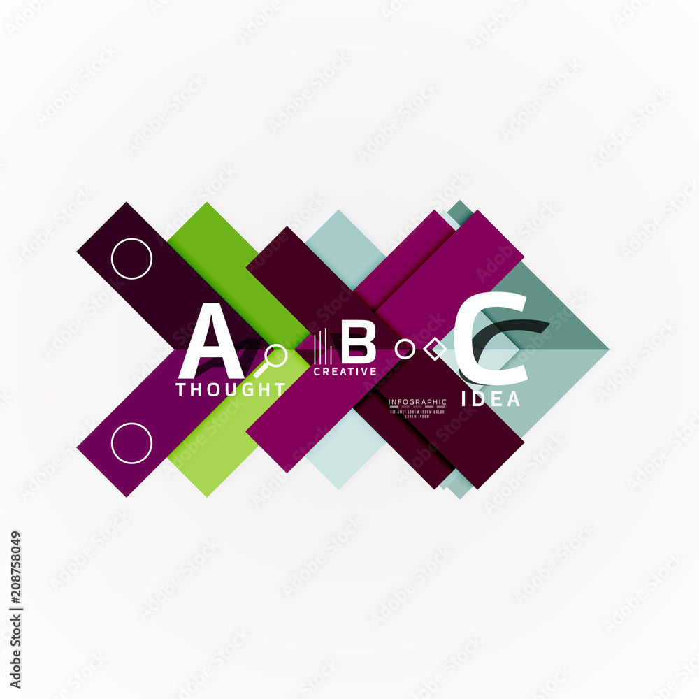 Geometric design abstract option infographics Geometric design abstract option infographics