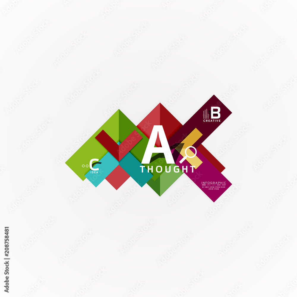 Geometric design abstract option infographics Geometric design abstract option infographics