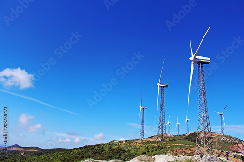 Wind turbines Abdelkhaleq Torres in Tangiers