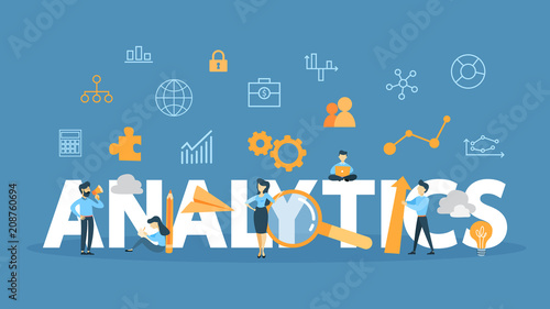 Analytics concept illustration.