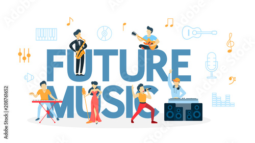 Future music concept.