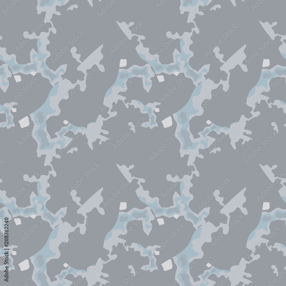 Abstract camo background as urban camouflage in different shades of grey and blue Abstract camo background as urban camouflage in different shades of grey and blue