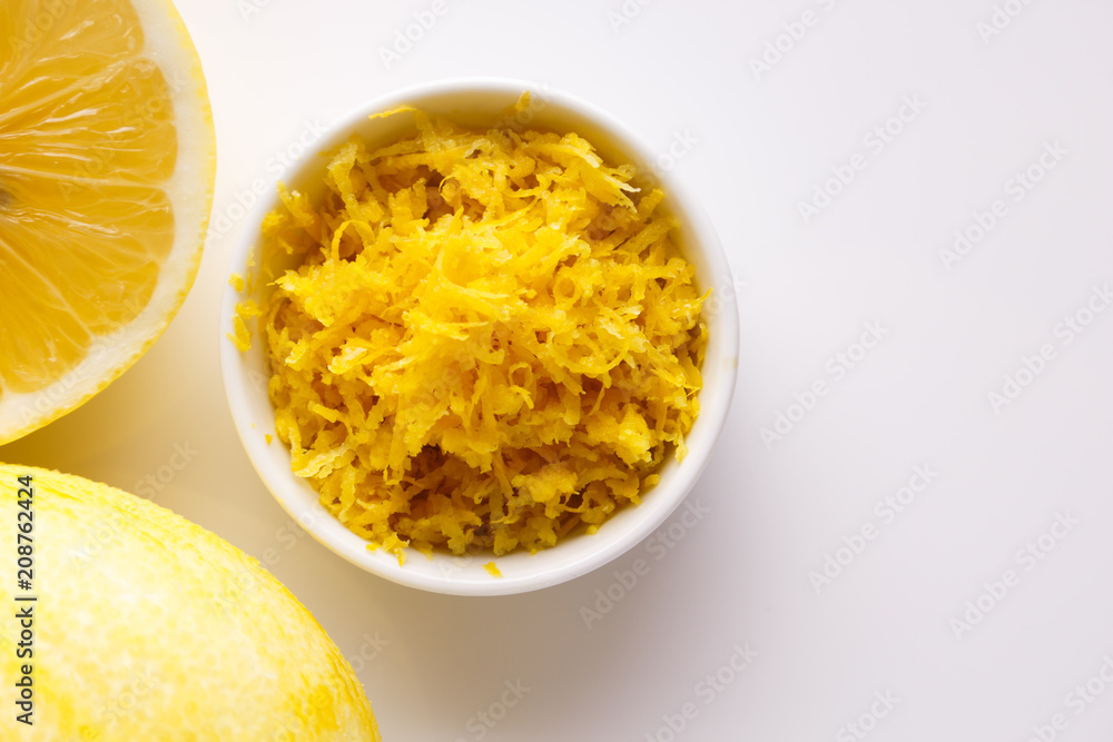 Lemon and juice on a white background Lemon and juice on a white background