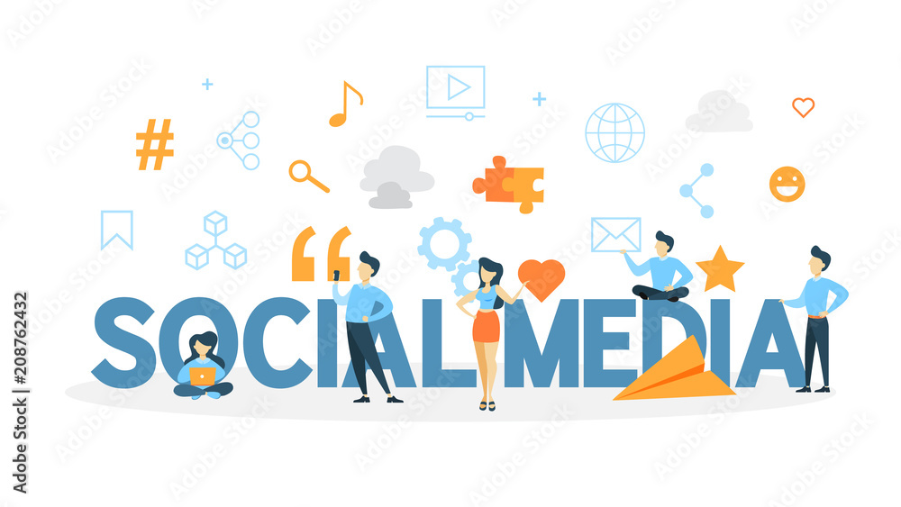 Social media concept. Social media concept.