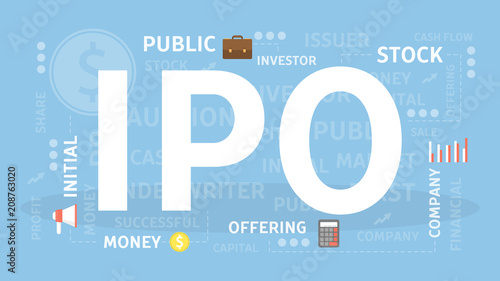 IPO concept illustration.