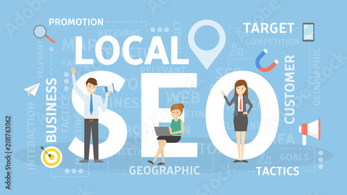 Local SEO concept.