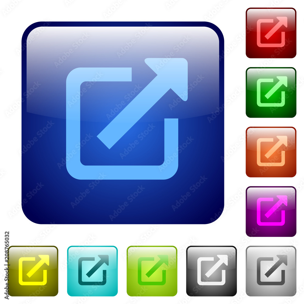 External link color square buttons External link color square buttons