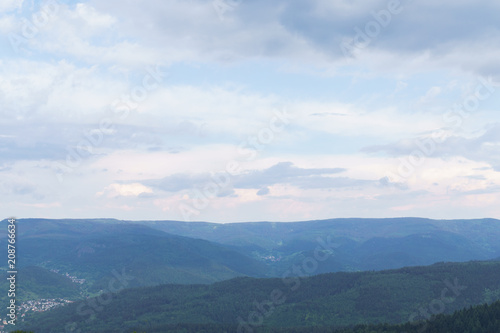 view on the hills in the Black Forest in Germany