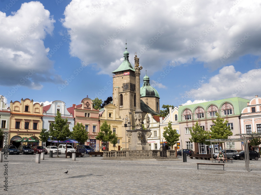  Square from the second half of the sixteenth century, Havlíčkův Brod, Czech Republic