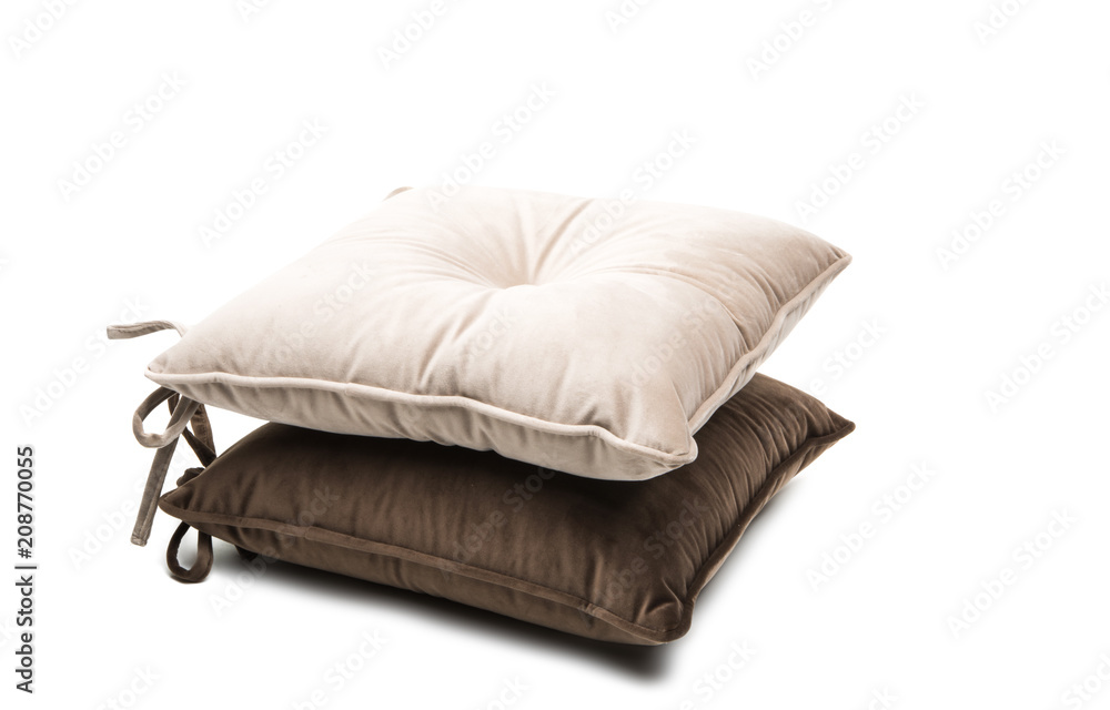 pillows on a chair isolated pillows on a chair isolated