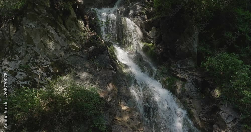 A small creek flows among rocks in the mountain
A small creek flows among rocks in the mountain