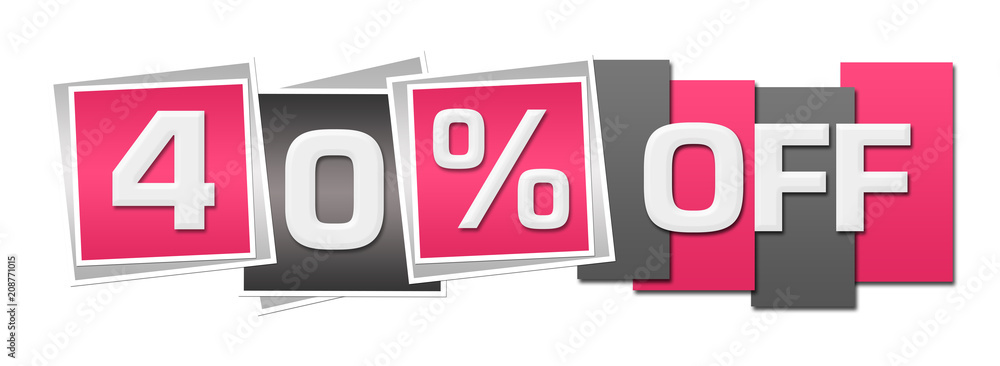 Discount Forty Percent Off Pink Grey Stripes Squares Discount Forty Percent Off Pink Grey Stripes Squares