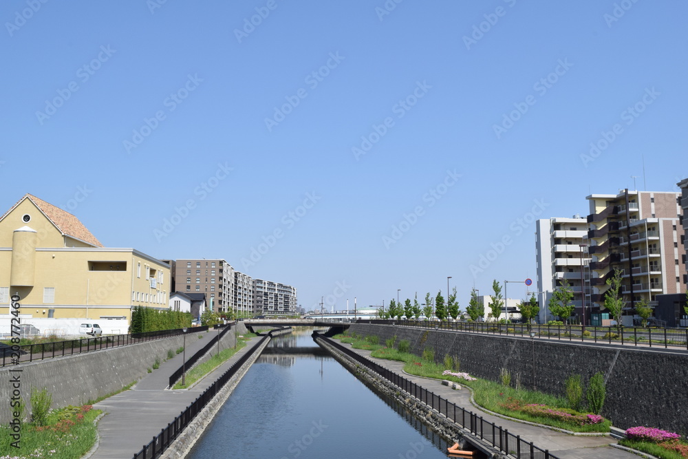 Koshigaya Lake Town, which is new town in Saitama Prefecture, Japan