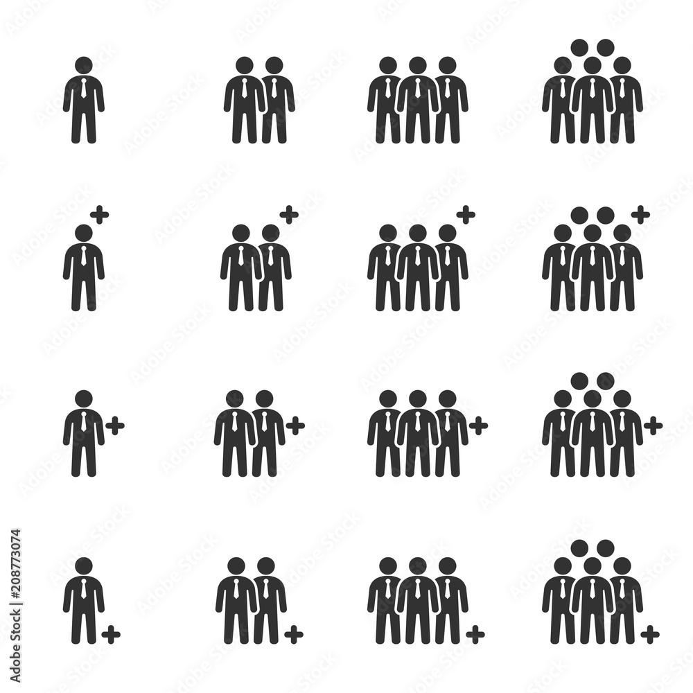 People Icons , Person work group Team Vector