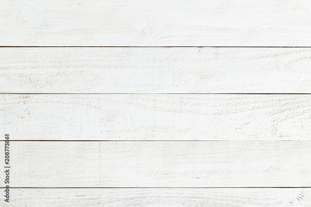 Naklejka premium white natural wood wall texture and background,Empty surface white wooden for design,Top view white table and copy space