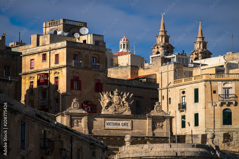 Obraz premium View of the Victoria Gate. Valletta. Malta