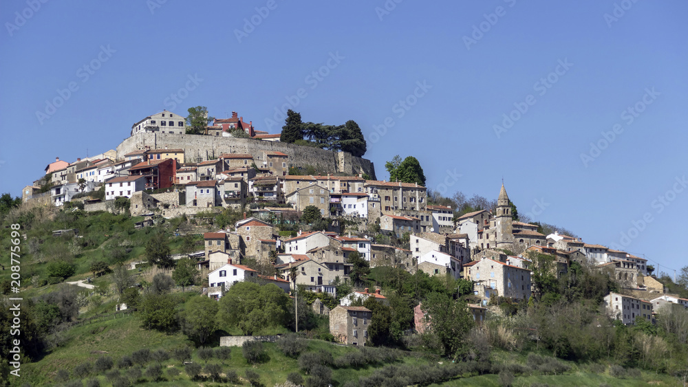 Central Istria, Croatia - Motovun, a small picturesque medieval town placed on the top of a hill 