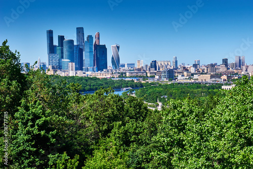Moscow skyline. Capital Cities  City  Cityscape  Famous Place  International Landmark