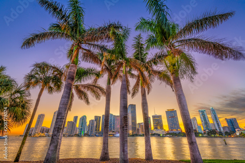 Miami, Florida, Coastal Skyline photo