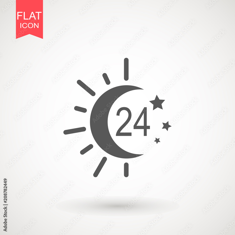 twenty four hour icon. open 24 hours a day icons. twenty four hour icon. open 24 hours a day icons.