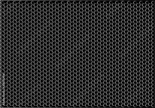 Abstract black hexagon mesh pattern background texture vector illustration.