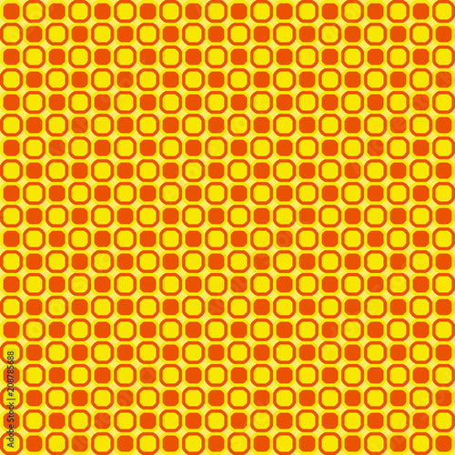 Seamless texture  yellow and orange figure 
