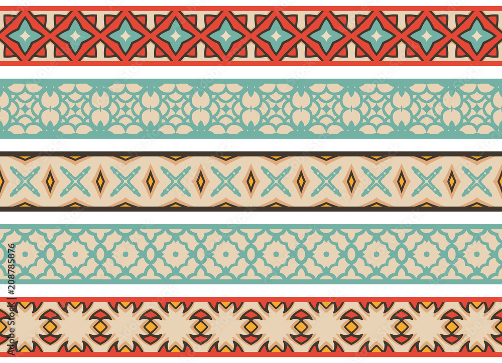 Seamless decorative borders Seamless decorative borders