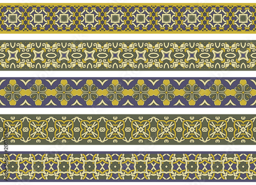 Seamless decorative borders