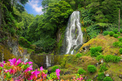 Veu da Noiva waterfall, Sao Miguel island, Azores, Portugal

