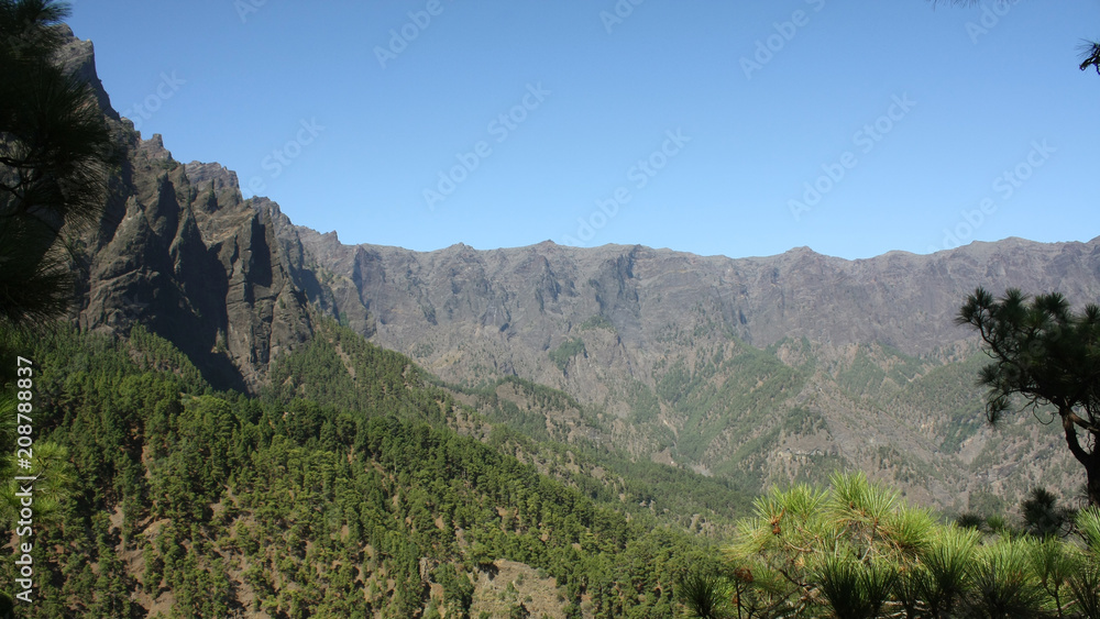 Mirador de Los Brecitos Parque Nacional de La Caldera de Taburiente en La Palma