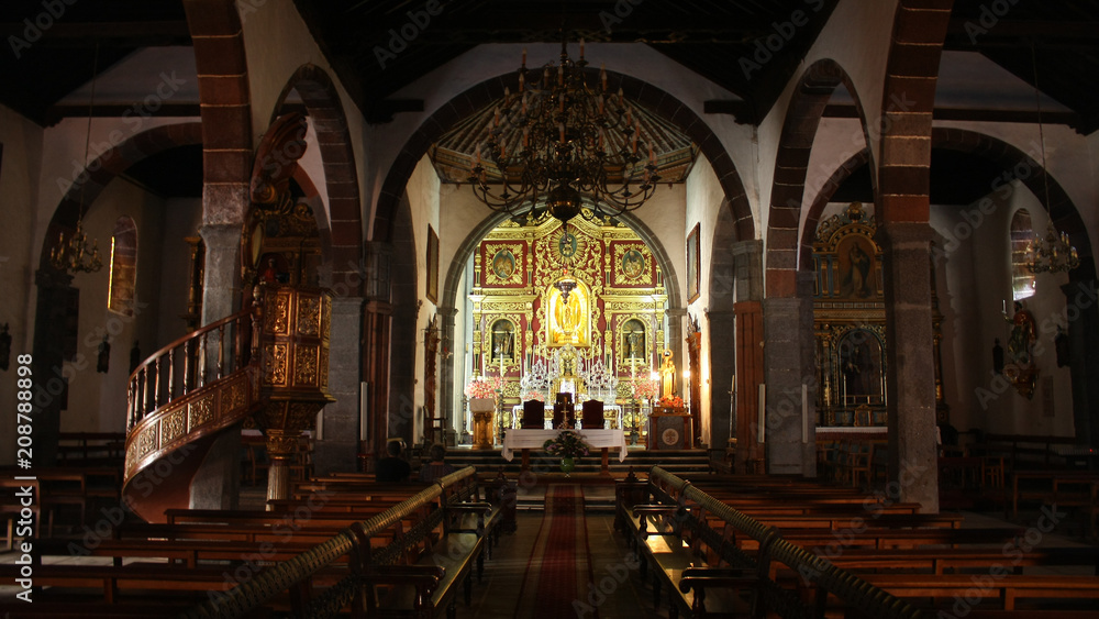 Obraz premium Iglesia de Nuestra Señora de Los Remedios, Los Llanos de Aridane, La Palma, Islas Canarias, España