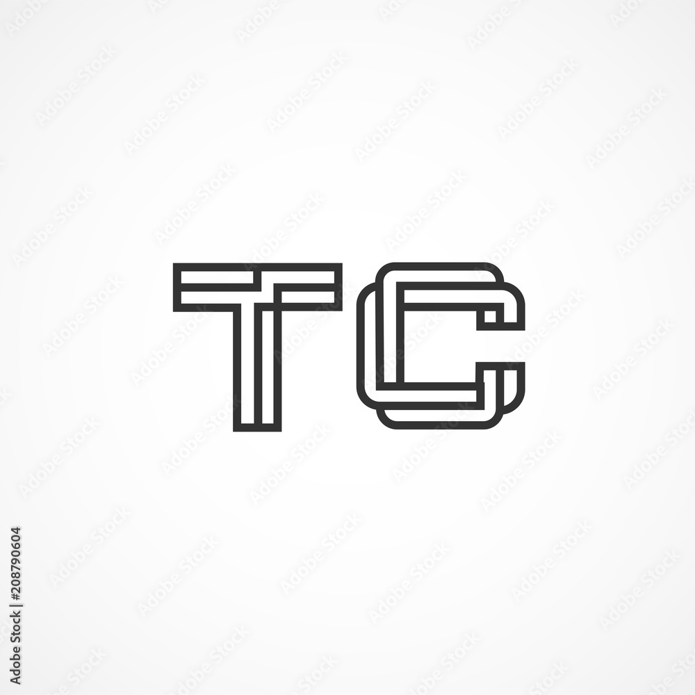 Initial Letter TC Logo Vector Design Initial Letter TC Logo Vector Design