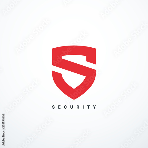 Vector security shield icon. Security logo